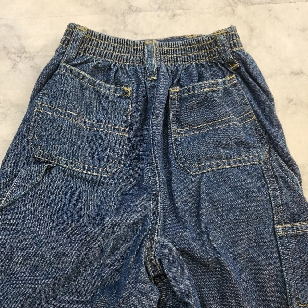 Vintage Sesame Street 6/9 months Cotton denim‎ carpenter jeans
